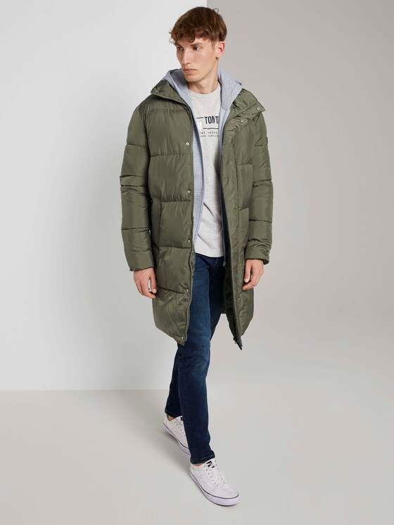 Moderner Puffermantel mit abnehmbarer Kapuze - Männer - Tree Moss Green Moderner Puffermantel mit abnehmbarer Kapuze - Männer - Tree Moss Green - 3 - TOM TAILOR Denim