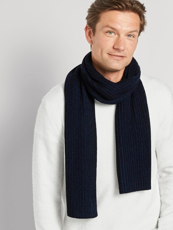 Melierter Schal - Männer - Sky Captain Blue Melierter Schal - Männer - Sky Captain Blue - 5 - TOM TAILOR