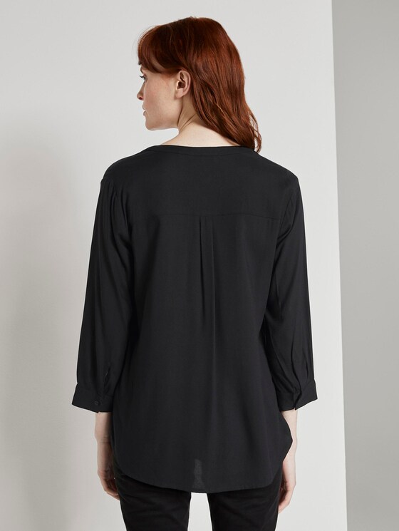 Gemusterte Bluse (schwarz) - Von TOM TAILOR