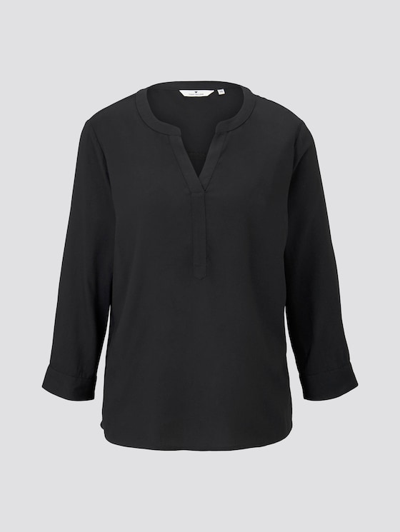 Gemusterte Bluse - Frauen - Deep Black Gemusterte Bluse - Frauen - Deep Black - 7 - TOM TAILOR