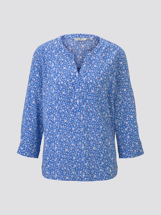 Gemusterte Bluse - Frauen - blue and white flower design Gemusterte Bluse - Frauen - blue and white flower design - 7 - TOM TAILOR
