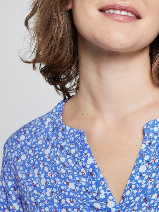 Gemusterte Bluse - Frauen - blue and white flower design Gemusterte Bluse - Frauen - blue and white flower design - 9 - TOM TAILOR