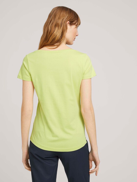 T-Shirt mit Logo Print - Frauen - celery ice T-Shirt mit Logo Print - Frauen - celery ice - 2 - TOM TAILOR