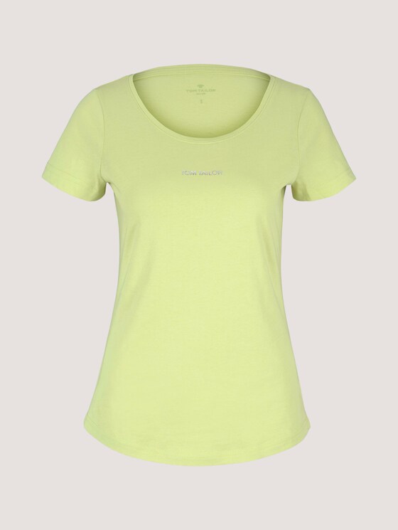 T-Shirt mit Logo Print - Frauen - celery ice T-Shirt mit Logo Print - Frauen - celery ice - 7 - TOM TAILOR