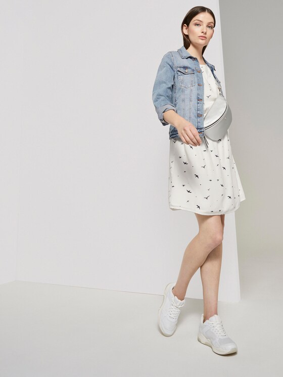 Gemustertes Minikleid - Frauen - off white seagull print Gemustertes Minikleid - Frauen - off white seagull print - 3 - TOM TAILOR Denim