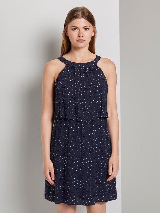 Neckholder Minikleid - Frauen - dark blue minimal Neckholder Minikleid - Frauen - dark blue minimal - 1 - TOM TAILOR Denim