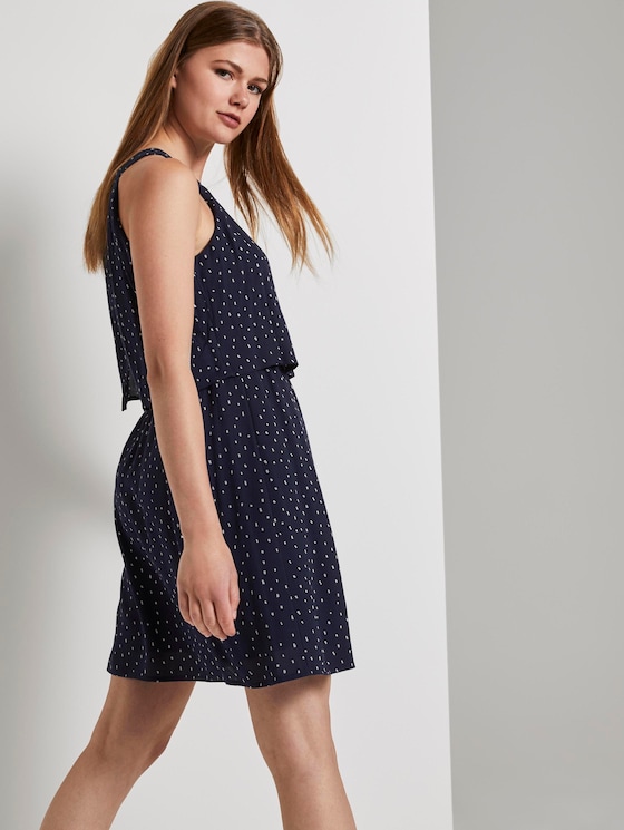 Neckholder Minikleid - Frauen - dark blue minimal Neckholder Minikleid - Frauen - dark blue minimal - 5 - TOM TAILOR Denim