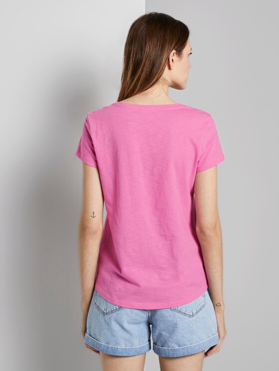 T-shirt with a letter print - Women - wild orchid pink T-shirt with a letter print - Women - wild orchid pink - 2 - TOM TAILOR Denim