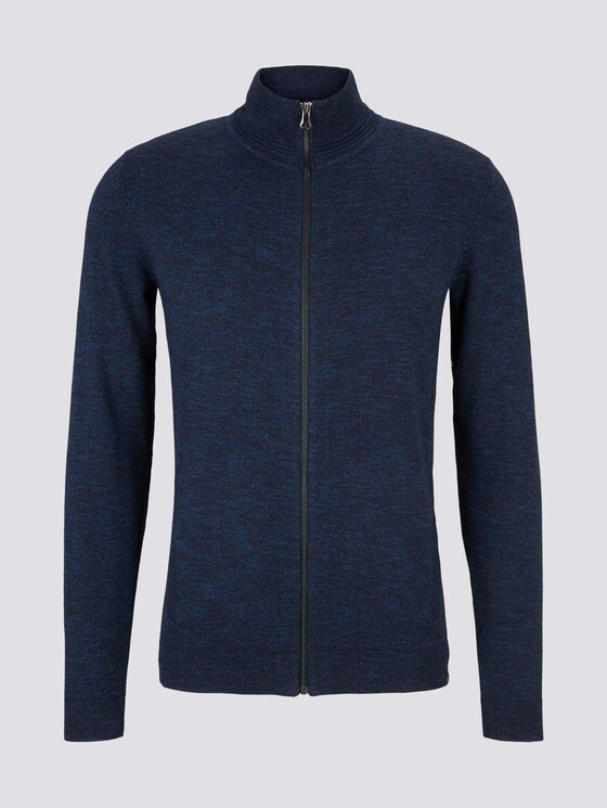 mit recyceltem Polyester - Männer - navy blue mouline mit recyceltem Polyester - Männer - navy blue mouline - 7 - TOM TAILOR