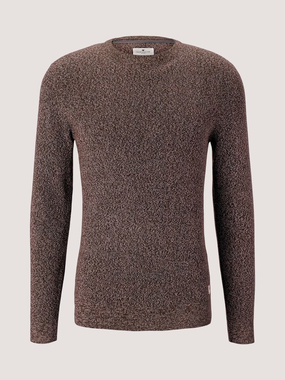 Multicolored Pullover - Männer - navy white mouline Multicolored Pullover - Männer - navy white mouline - 7 - TOM TAILOR