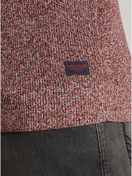 Multicolored Pullover - Männer - navy white mouline Multicolored Pullover - Männer - navy white mouline - 9 - TOM TAILOR