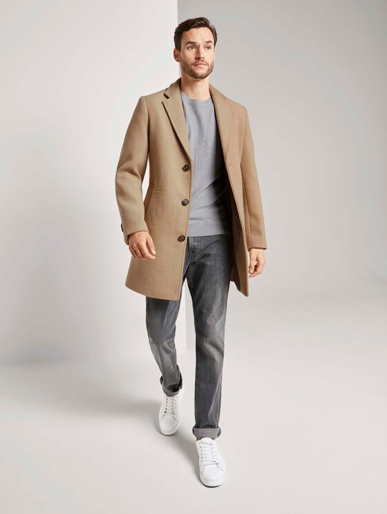 Fein strukturierter Pullover - Männer - Light Stone Grey Melange Fein strukturierter Pullover - Männer - Light Stone Grey Melange - 3 - TOM TAILOR