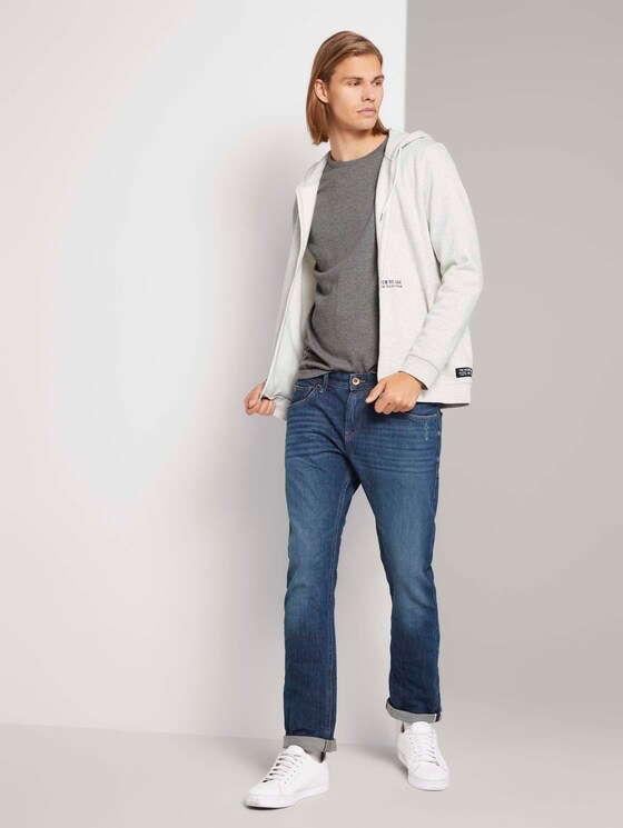Melierter Strickpullover - Männer - Heather Grey Melange Melierter Strickpullover - Männer - Heather Grey Melange - 3 - TOM TAILOR Denim