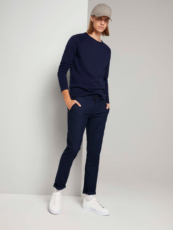 Melierter Strickpullover - Männer - Sky Captain Blue Non-Solid Melierter Strickpullover - Männer - Sky Captain Blue Non-Solid - 3 - TOM TAILOR Denim