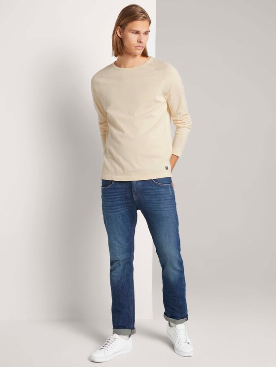 Melierter Strickpullover - Männer - light almond Melierter Strickpullover - Männer - light almond - 3 - TOM TAILOR Denim