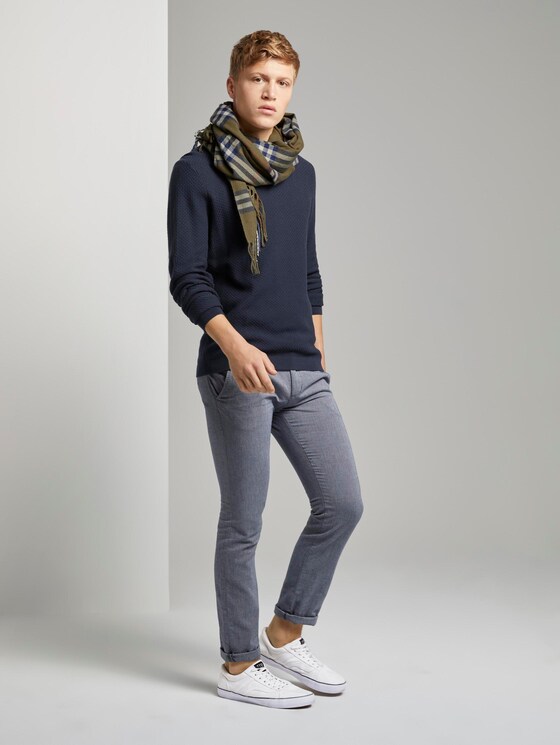 Strukturierter Strickpullover - Männer - Sky Captain Blue Strukturierter Strickpullover - Männer - Sky Captain Blue - 3 - TOM TAILOR Denim