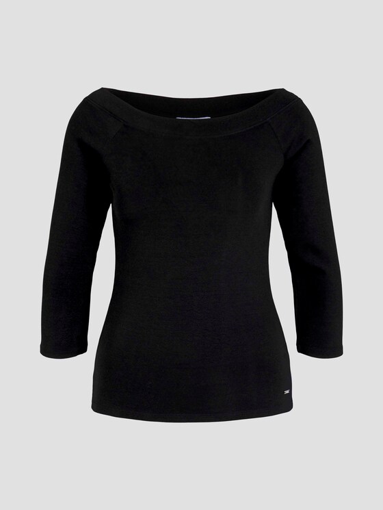 Schulterfreies Carmen Shirt - Frauen - deep black Schulterfreies Carmen Shirt - Frauen - deep black - 7 - TOM TAILOR Denim