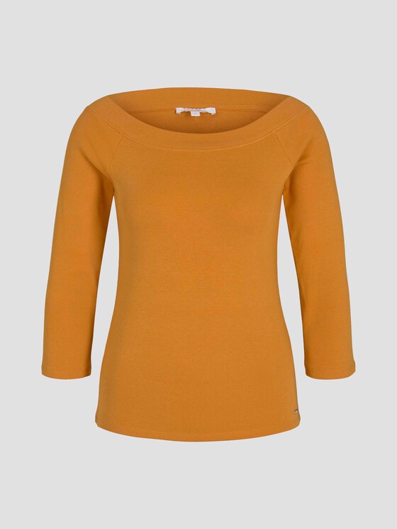 Schulterfreies Carmen Shirt - Frauen - orange yellow Schulterfreies Carmen Shirt - Frauen - orange yellow - 7 - TOM TAILOR Denim