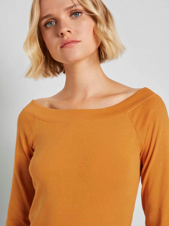 Schulterfreies Carmen Shirt - Frauen - orange yellow Schulterfreies Carmen Shirt - Frauen - orange yellow - 9 - TOM TAILOR Denim