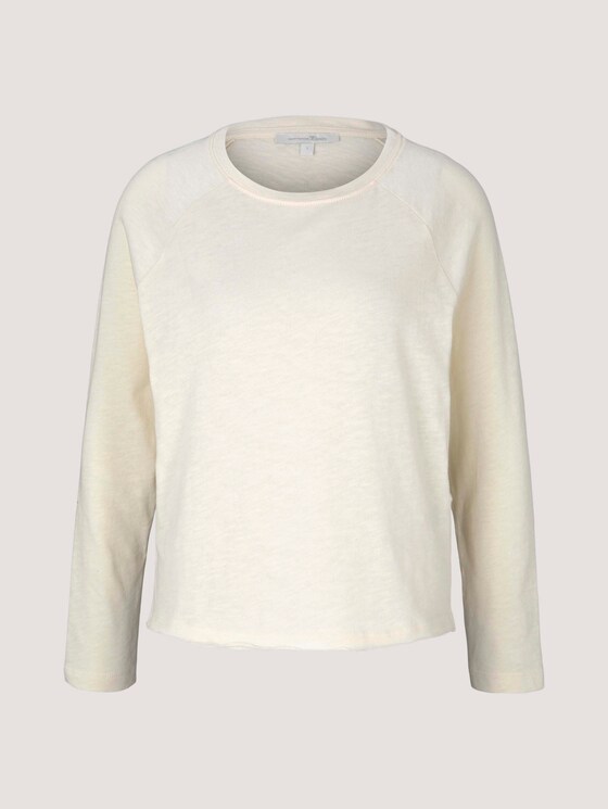 Basic Langarmshirt - Frauen - soft creme beige Basic Langarmshirt - Frauen - soft creme beige - 7 - TOM TAILOR Denim