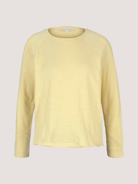 Basic Langarmshirt - Frauen - soft yellow Basic Langarmshirt - Frauen - soft yellow - 7 - TOM TAILOR Denim