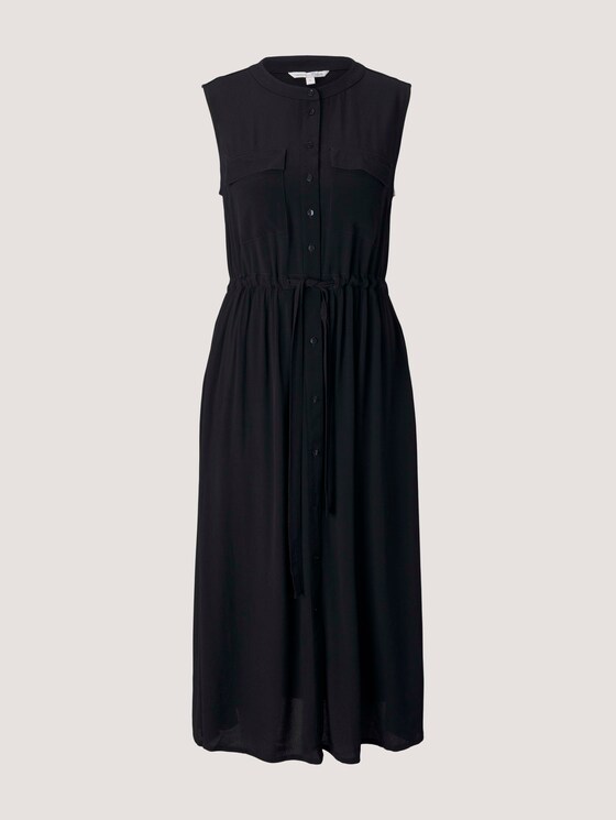 Sleeveless utility midi dress - Women - deep black Sleeveless utility midi dress - Women - deep black - 7 - TOM TAILOR Denim