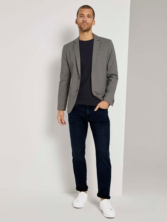 Basic Pullover mit Streifenstruktur - Männer - Knitted Navy Basic Pullover mit Streifenstruktur - Männer - Knitted Navy - 3 - TOM TAILOR
