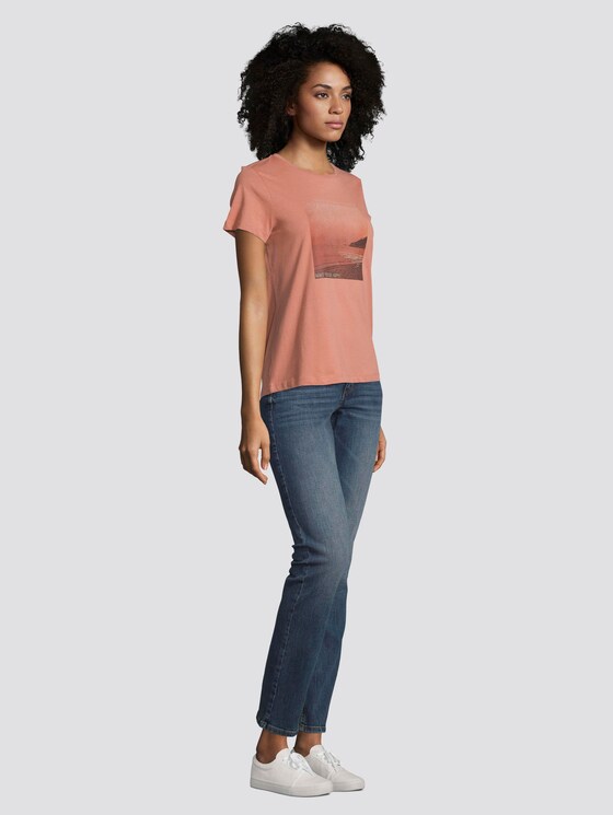 T-Shirt mit Motivprint - Frauen - light copper T-Shirt mit Motivprint - Frauen - light copper - 3 - TOM TAILOR