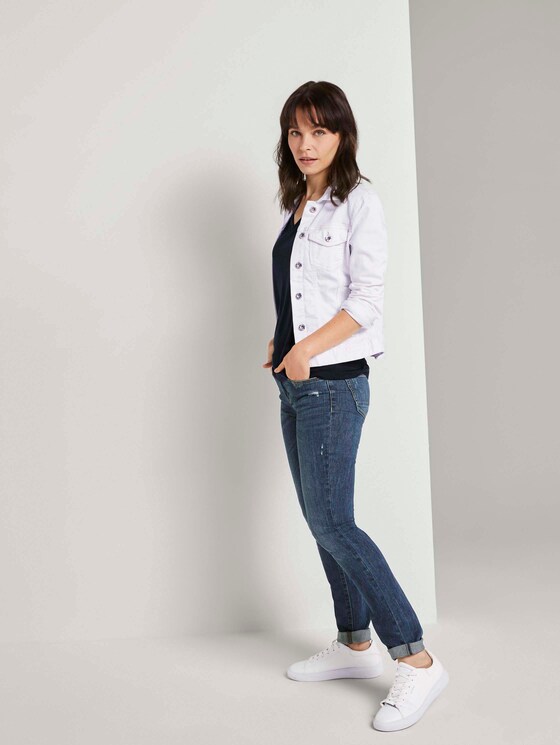 Basic T-Shirt aus Lyocell - Frauen - Sky Captain Blue Basic T-Shirt aus Lyocell - Frauen - Sky Captain Blue - 3 - TOM TAILOR