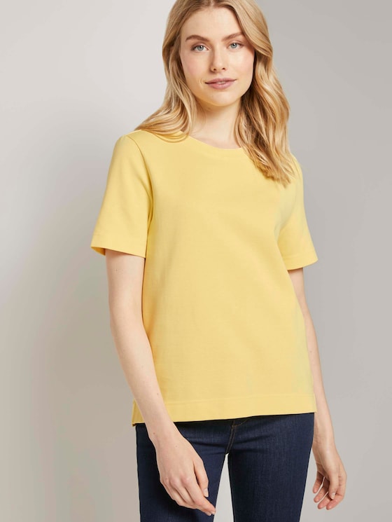 Modernes Basic T-Shirt - Frauen - honey popcorn Modernes Basic T-Shirt - Frauen - honey popcorn - 5 - TOM TAILOR