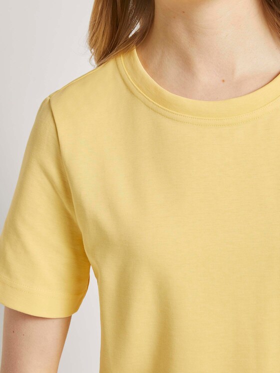 Modernes Basic T-Shirt - Frauen - honey popcorn Modernes Basic T-Shirt - Frauen - honey popcorn - 9 - TOM TAILOR