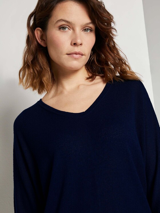T-Shirt mit Fledermausärmeln - Frauen - Sky Captain Blue T-Shirt mit Fledermausärmeln - Frauen - Sky Captain Blue - 9 - TOM TAILOR