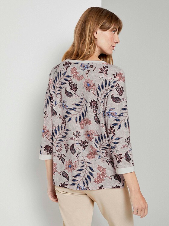 Sweatshirt mit Blumenmuster - Frauen - white floral design Sweatshirt mit Blumenmuster - Frauen - white floral design - 2 - TOM TAILOR