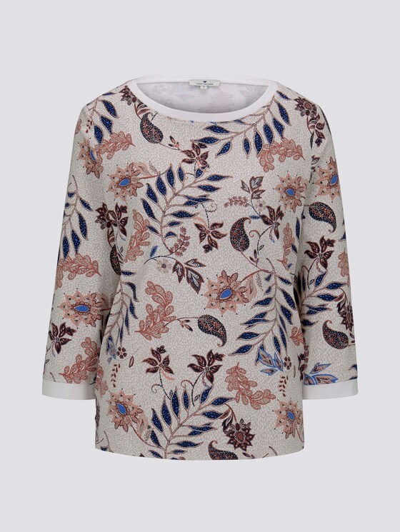 Sweatshirt mit Blumenmuster - Frauen - white floral design Sweatshirt mit Blumenmuster - Frauen - white floral design - 7 - TOM TAILOR