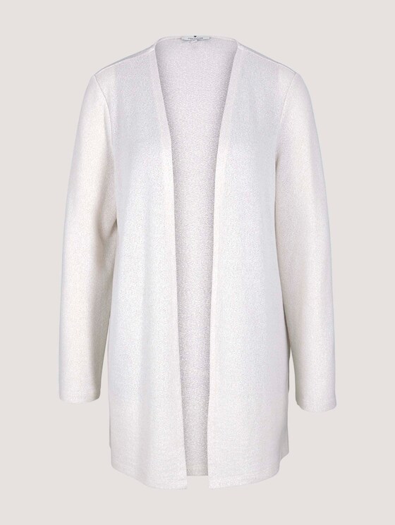 langer Cardigan aus Sweat - Frauen - dusty alabaster melange langer Cardigan aus Sweat - Frauen - dusty alabaster melange - 7 - TOM TAILOR