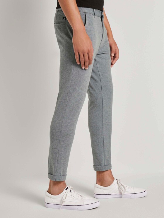 Slim Chinohose aus Jersey - Männer - grey melange pique Slim Chinohose aus Jersey - Männer - grey melange pique - 11 - TOM TAILOR Denim