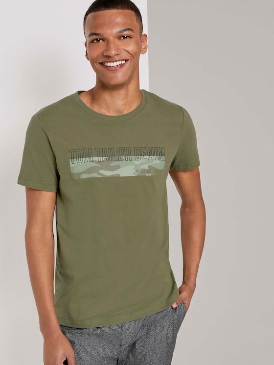 T-Shirt mit Camouflage-Print - Männer - Dry Greyish Olive T-Shirt mit Camouflage-Print - Männer - Dry Greyish Olive - 5 - TOM TAILOR Denim