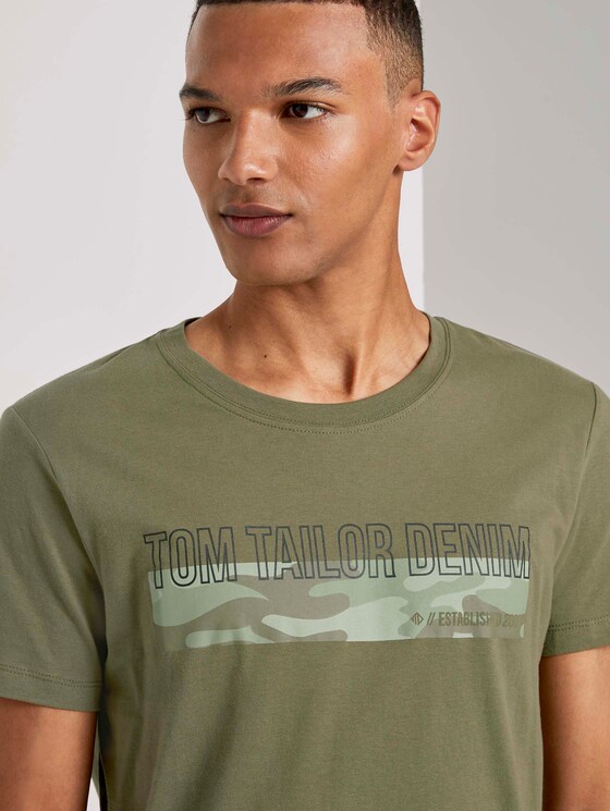 T-Shirt mit Camouflage-Print - Männer - Dry Greyish Olive T-Shirt mit Camouflage-Print - Männer - Dry Greyish Olive - 9 - TOM TAILOR Denim