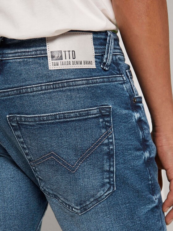 Piers Slim Stretch Jeans - Männer - Used Light Stone Blue Denim Piers Slim Stretch Jeans - Männer - Used Light Stone Blue Denim - 9 - TOM TAILOR Denim