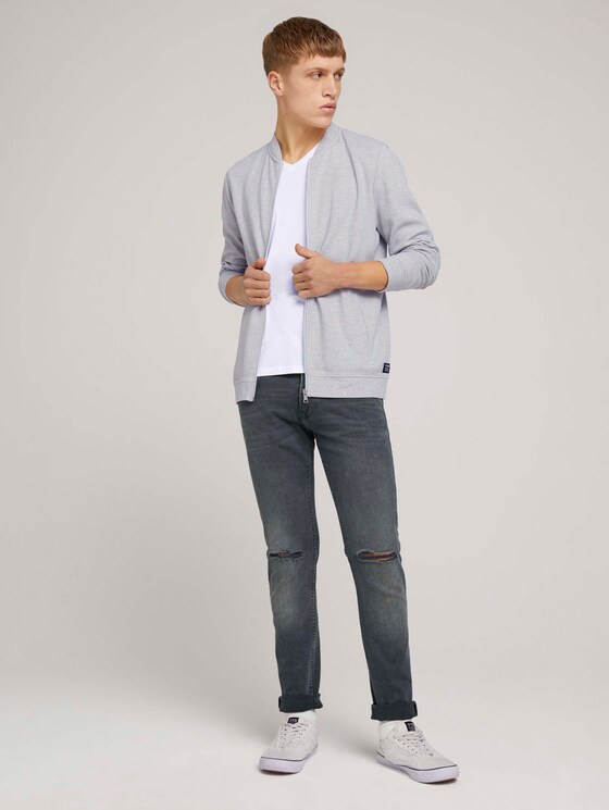 Slim Piers Strech Jeans - Männer - destroyed mid stone grey denim Slim Piers Strech Jeans - Männer - destroyed mid stone grey denim - 3 - TOM TAILOR Denim