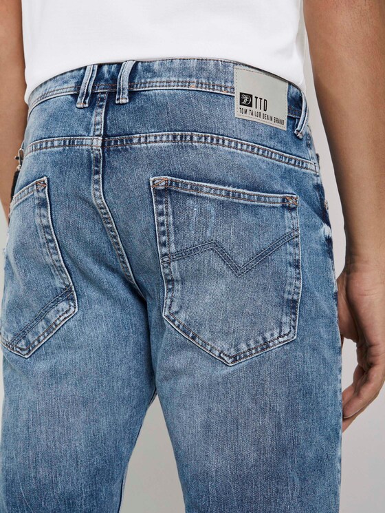 Conroy Tapered Jeans - Männer - Destroyed Light Stone Blue Den Conroy Tapered Jeans - Männer - Destroyed Light Stone Blue Den - 9 - TOM TAILOR Denim