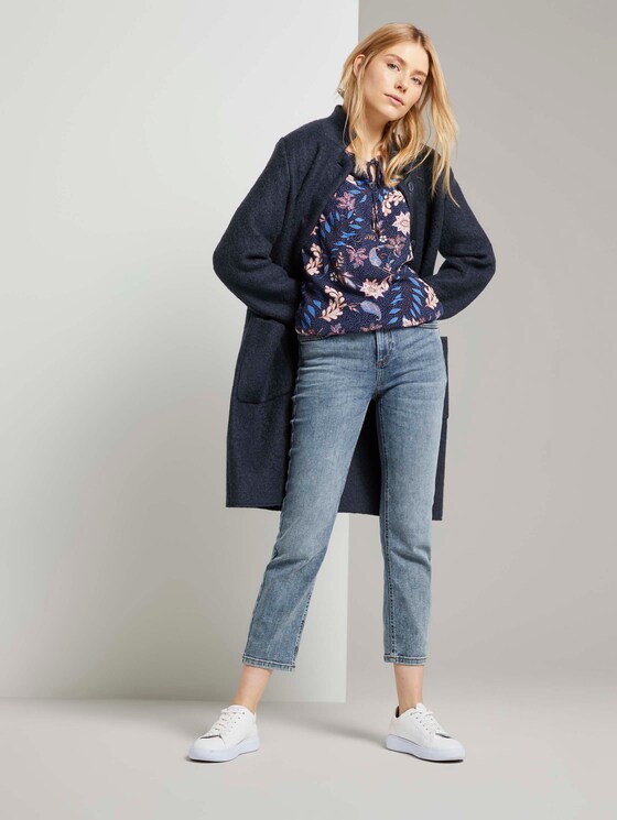 Bluse mit Blumenmuster - Frauen - navy floral design Bluse mit Blumenmuster - Frauen - navy floral design - 3 - TOM TAILOR