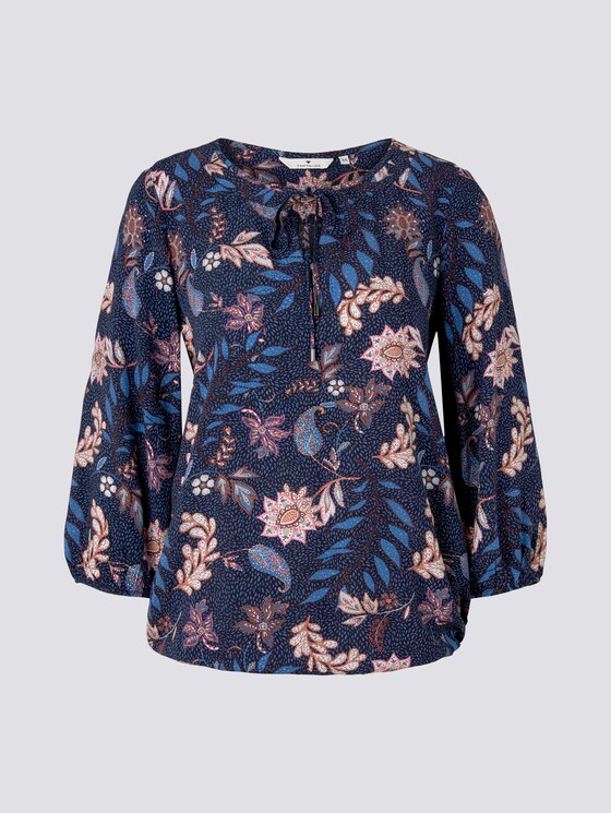 Bluse mit Blumenmuster - Frauen - navy floral design Bluse mit Blumenmuster - Frauen - navy floral design - 7 - TOM TAILOR