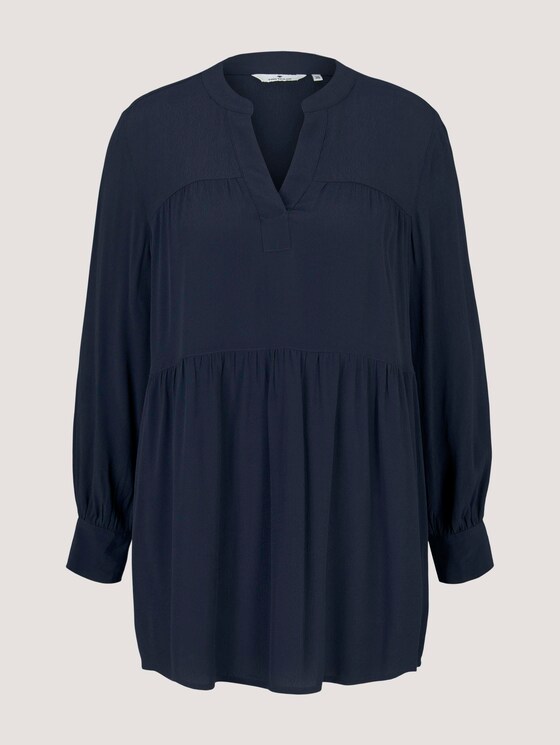 Tunika Bluse mit Volants - Frauen - Sky Captain Blue Tunika Bluse mit Volants - Frauen - Sky Captain Blue - 7 - TOM TAILOR