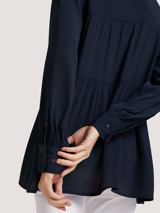Tunika Bluse mit Volants - Frauen - Sky Captain Blue Tunika Bluse mit Volants - Frauen - Sky Captain Blue - 9 - TOM TAILOR
