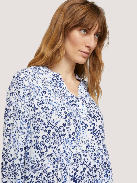 Tunika Bluse mit Volants - Frauen - offwhite flower design Tunika Bluse mit Volants - Frauen - offwhite flower design - 10 - TOM TAILOR