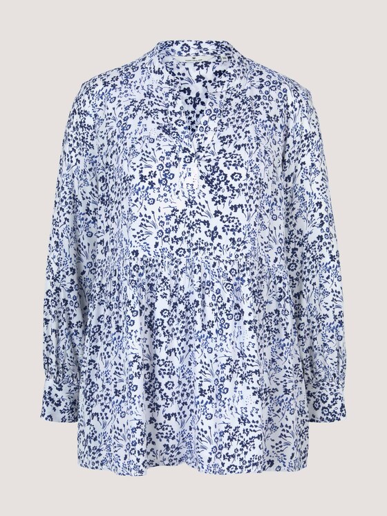 Tunika Bluse mit Volants - Frauen - offwhite flower design Tunika Bluse mit Volants - Frauen - offwhite flower design - 7 - TOM TAILOR