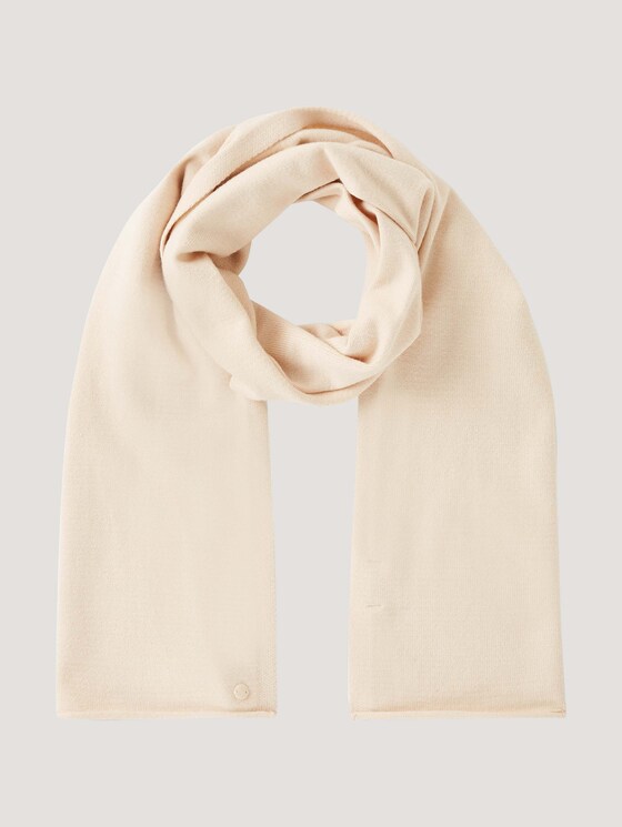 Soft knitted scarf - Women - smooth light sand Soft knitted scarf - Women - smooth light sand - 7 - Tom Tailor E-Shop Kollektion
