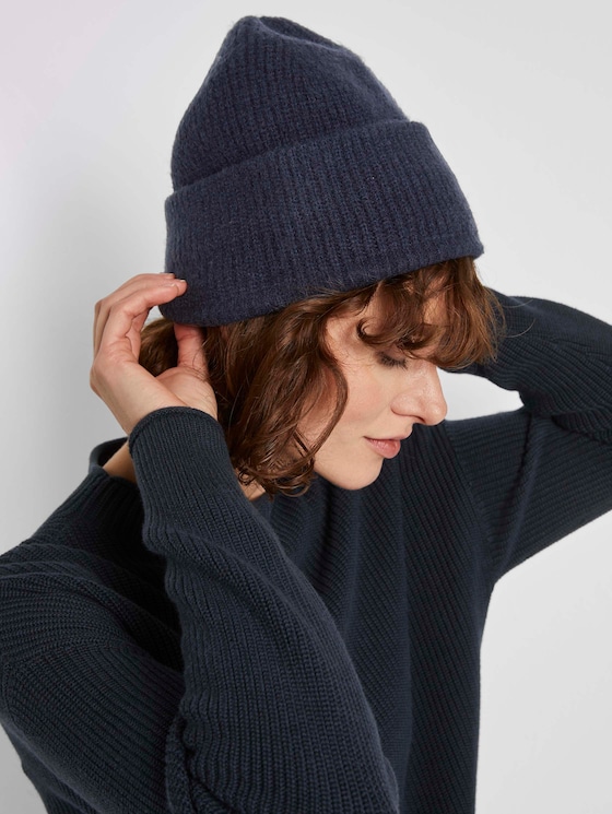 Beanie in Ripp-Optik - Frauen - Sky Captain Blue Beanie in Ripp-Optik - Frauen - Sky Captain Blue - 5 - TOM TAILOR