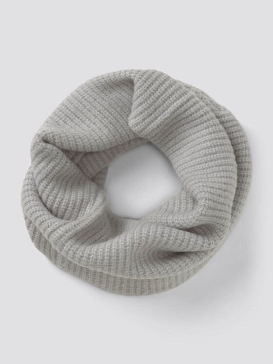 Gebreide lus sjaal - Vrouwen - Silver Grey Melange Gebreide lus sjaal - Vrouwen - Silver Grey Melange - 7 - TOM TAILOR